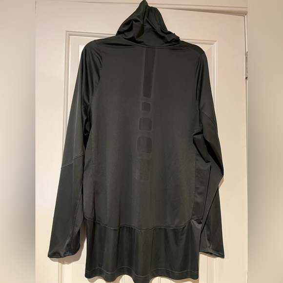 Nike Dri-Fit large dark gray long sleeve hoodie pullover - Picture 4 of 13